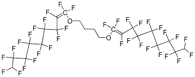 1,1'-[butane-1,4-diylbis(oxy)]bis[heptadecafluorononene] Structure