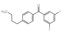 4-(1-BUTYL)-3',5'-DIFLUOROBENZOPHENONE Structure