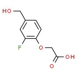 Acetic acid, [2-fluoro-4-(hydroxymethyl)phenoxy]- (9CI)结构式