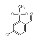 4-氯-2-(甲基磺酰基)苯甲醛结构式