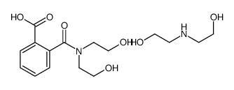 2-[[bis(2-hydroxyethyl)amino]carbonyl]benzoic acid, compound with 2,2'-iminobis(ethanol) (1:1)结构式