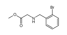 methyl 2-[N-(2-bromobenzyl)amino]acetate Structure