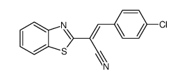 2-(benzo[d]thiazol-2-yl)-3-(4-chlorophenyl)acrylonitrile结构式