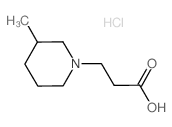 3-(3-methylpiperidin-1-yl)propanoic acid Structure