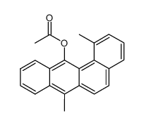 acetic acid-(1,7-dimethyl-benz[a]anthracen-12-yl ester) Structure