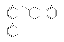 cyclohexylmethyl(triphenyl)stannane Structure