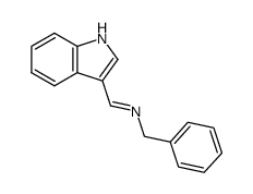 3-(N-benzylformimidoyl)-1H-indole Structure