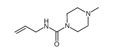 N-allyl-4-methyl-piperazine-1-carboxyamide结构式