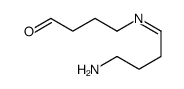 4-(4-aminobutylideneamino)butanal Structure
