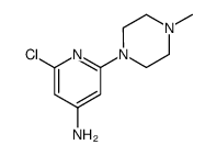 2-chloro-6-(4-methylpiperazin-1-yl)pyridin-4-amine Structure
