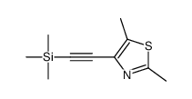 2-(2,5-dimethyl-1,3-thiazol-4-yl)ethynyl-trimethylsilane结构式