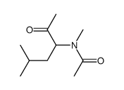 Acetamide,N-(1-acetyl-3-methylbutyl)-N-methyl-,DL- (5CI) structure