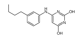 6-(3-butylanilino)-1H-pyrimidine-2,4-dione结构式