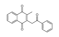 2-methyl-3-phenacylnaphthalene-1,4-dione Structure