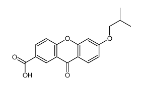 6-(2-methylpropoxy)-9-oxoxanthene-2-carboxylic acid Structure