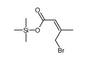 trimethylsilyl 4-bromo-3-methylbut-2-enoate结构式