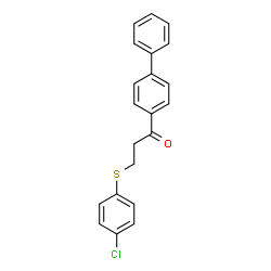 1-[1,1'-BIPHENYL]-4-YL-3-[(4-CHLOROPHENYL)SULFANYL]-1-PROPANONE Structure