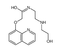 N-[2-(2-hydroxyethylamino)ethyl]-2-quinolin-8-yloxyacetamide结构式