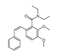 N,N-diethyl-2,3-dimethoxy-6-(2-phenylethenyl)benzamide Structure