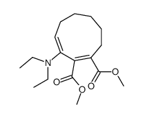 dimethyl 3-(diethylamino)-cis,cis-1,3-cyclononadiene-1,2-dicarboxylate结构式