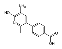 4-(5-amino-2-methyl-6-oxo-1H-pyridin-3-yl)benzoic acid结构式