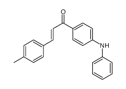 1-(4-anilinophenyl)-3-(4-methylphenyl)prop-2-en-1-one结构式