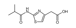 4-Thiazoleacetic acid, 2-[(2-methyl-1-oxopropyl)amino] Structure