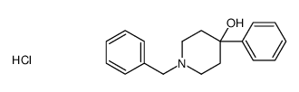 1-Benzyl-4-phenyl-4-piperidinol hydrochloride结构式