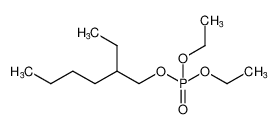 Phosphoric acid, diethyl 2-ethylhexyl ester Structure