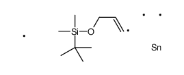 tert-butyl-dimethyl-(3-trimethylstannylprop-2-enoxy)silane Structure