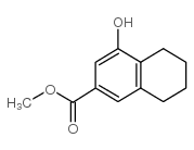 4-羟基-5,6,7,8-四氢萘-2-羧酸甲酯结构式