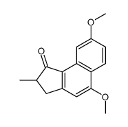 5,8-dimethoxy-2-methyl-2,3-dihydrocyclopenta[a]naphthalen-1-one Structure