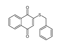 2-benzylsulfanylnaphthalene-1,4-dione结构式