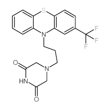 2,6-Piperazinedione,4-[3-[2-(trifluoromethyl)-10H-phenothiazin-10-yl]propyl]- structure