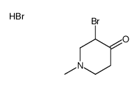 3-bromo-1-methylpiperidin-4-one,hydrobromide Structure