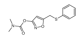 [5-(phenylsulfanylmethyl)-1,2-oxazol-3-yl] N,N-dimethylcarbamate Structure