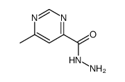 4-Pyrimidinecarboxylicacid,6-methyl-,hydrazide(7CI) Structure