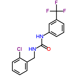 1-(2-Chlorobenzyl)-3-[3-(trifluoromethyl)phenyl]urea Structure