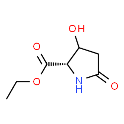 Proline, 3-hydroxy-5-oxo-, ethyl ester (7CI) structure