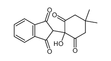 2-(1-hydroxy-4,4-dimethyl-2,6-dioxocyclohexyl)-1H-indene-1,3(2H)-dione Structure