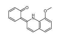 6-(8-methoxy-1H-quinolin-2-ylidene)cyclohexa-2,4-dien-1-one结构式