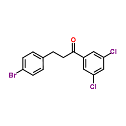 3-(4-Bromophenyl)-1-(3,5-dichlorophenyl)-1-propanone Structure