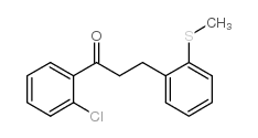 2'-CHLORO-3-(2-THIOMETHYLPHENYL)PROPIOPHENONE结构式