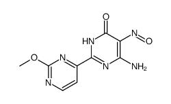 6-amino-2'-methoxy-5-nitroso-2,4'-bipyrimidin-4(3H)-one结构式