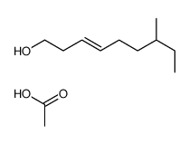 acetic acid,7-methylnon-3-en-1-ol Structure