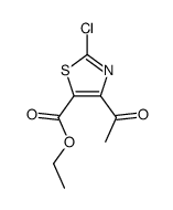 ethyl 4-acetyl-2-chloro-1,3-thiazole-5-carboxylate结构式