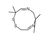 6,6,10,10-tetramethyl-3,7-dihydro-1,2,5,8-dithiadiazecine结构式
