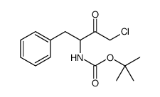 Carbamic acid, [3-chloro-2-oxo-1-(phenylmethyl)propyl]-, 1,1-dimethylethyl ester Structure