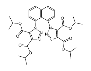 1,1'-(Naphthalene-1,8-diyl)bis(1H-1,2,3-triazole-4,5-dicarboxylic acid diisopropyl) ester结构式