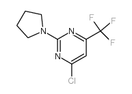 4-CHLORO-2-(PYRROLIDIN-1-YL)-6-(TRIFLUOROMETHYL)PYRIMIDINE Structure